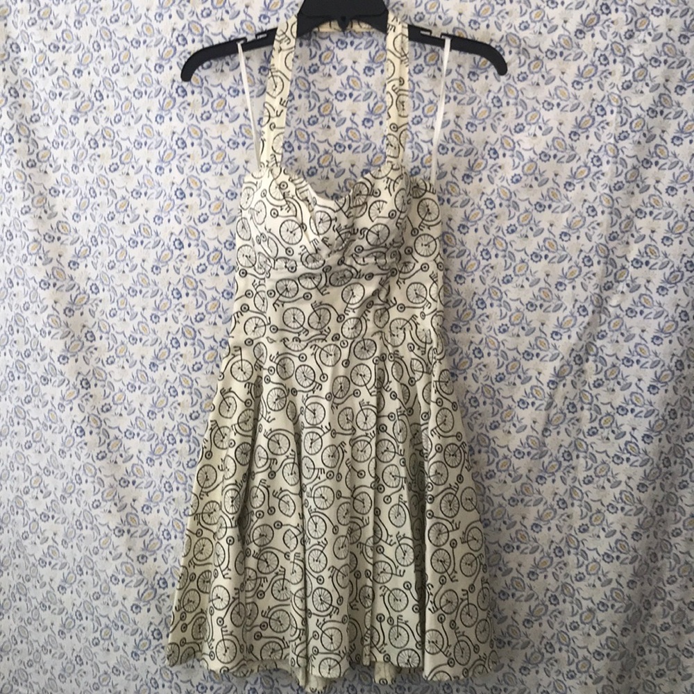 Bicycle pinup girl halter or strapless dress 🚲